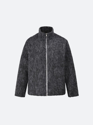 Brushed Wool Jacket - ash grey - Flawless Flares
